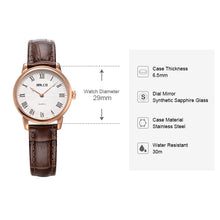 Load image into Gallery viewer, BALCO Women Quartz Wristwatch Leather Vintage Watch