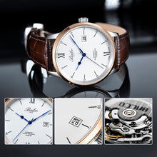 Load image into Gallery viewer, BALCO Men Leather Automatic Mechanical Watches 41mm Dial