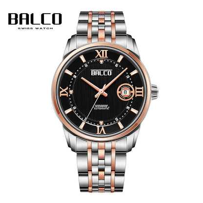 BALCO Men Automatic Watches-Calendar,Sapphire Glass,41mm Dial Watch for His