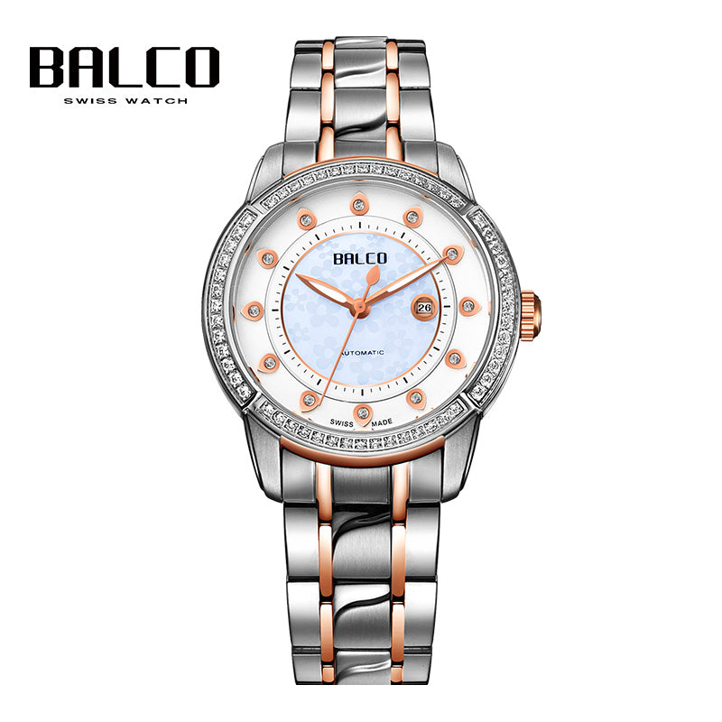 BALCO Women Mechanical Watches High-end Luxury Zircon dial