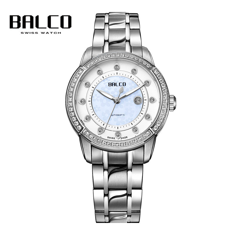 BALCO Women Mechanical Watches High-end Luxury Zircon dial