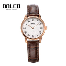 Load image into Gallery viewer, BALCO Women Quartz Wristwatch Leather Vintage Watch