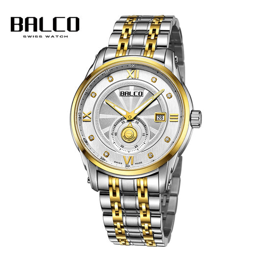 BALCO Quartz Watches For Men-Sapphire Glass,Two-Hand Watch for Work