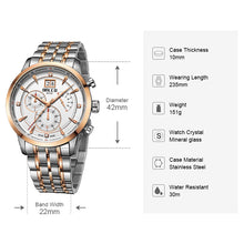 Load image into Gallery viewer, BALCO Chronograph Watches With Calendar Quartz Wristwatch