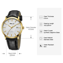 Load image into Gallery viewer, BALCO Men Automatic Mechanical Leather Wristwatches