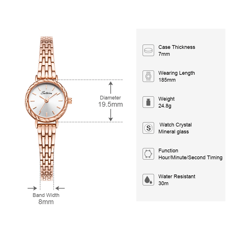 Sotoiru Light Luxury Women Watches Small Round Watch T2021