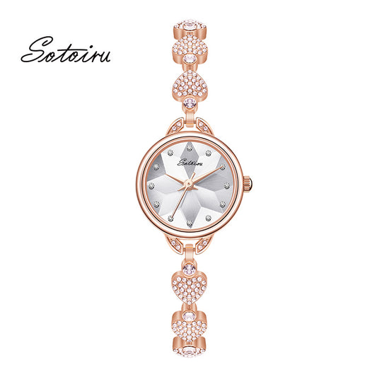 Sotoiru Women Watches Rose Gold  Jewelry Accessories for Wedding Party