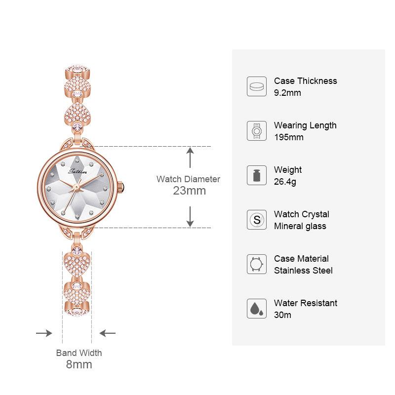 Sotoiru Women Watches Rose Gold  Jewelry Accessories for Wedding Party