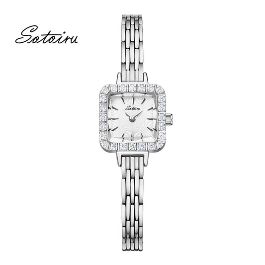 Sotoiru Women Watches Square Ziron Dial Waterproof Watch for Daily Wear