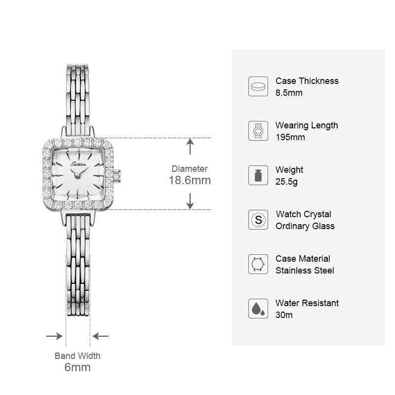 Sotoiru Women Watches Fashion Luxury Watch With Zircon