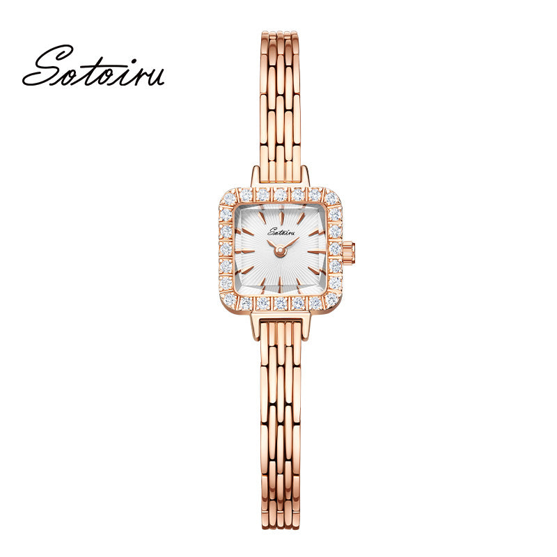 Sotoiru Women Watches Fashion Luxury Watch With Zircon