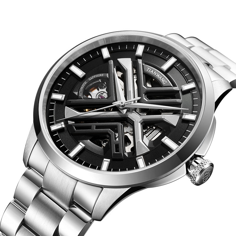 TIAN WANG Men Mechanical Watch Fashion Skeleton Watches GS51171