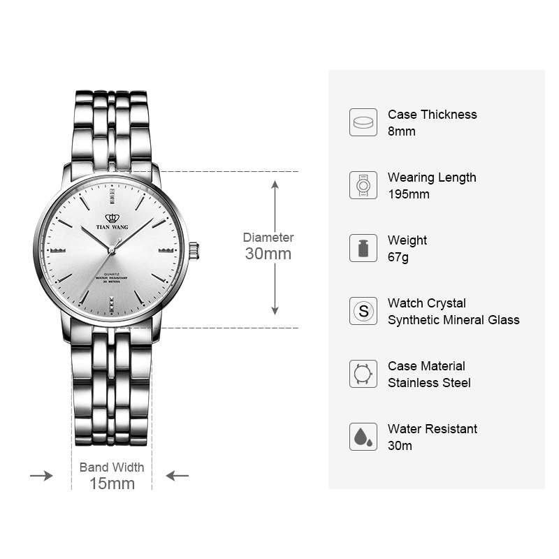 TIAN WANG Women Watches Fashion Steel Watch LS31131