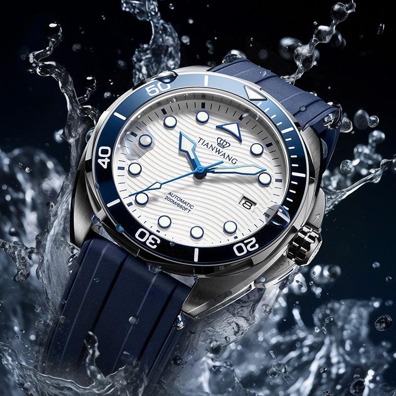 TIAN WANG Men Diving Watch 20ATM Sports Mechanical Watches GS201392